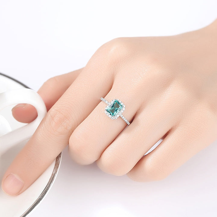 sapphire ring worn on hand