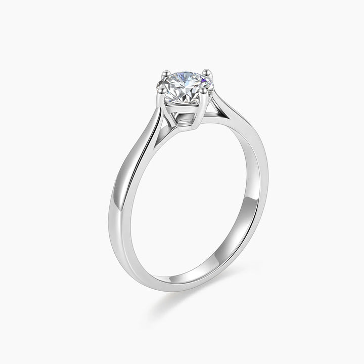 solitaire ring with diamonds