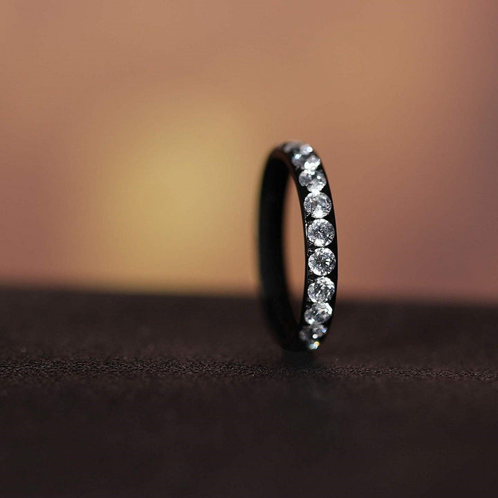 womens titanium eternity band ring