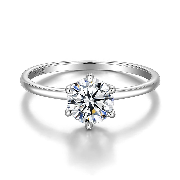 S925 1ct Moissanite Engagement Ring