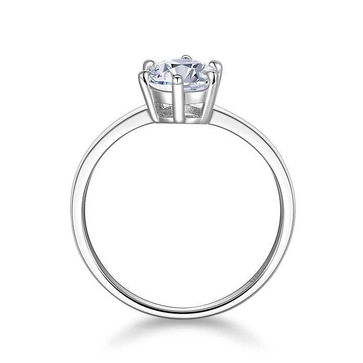 S925 1ct Moissanite Engagement Ring