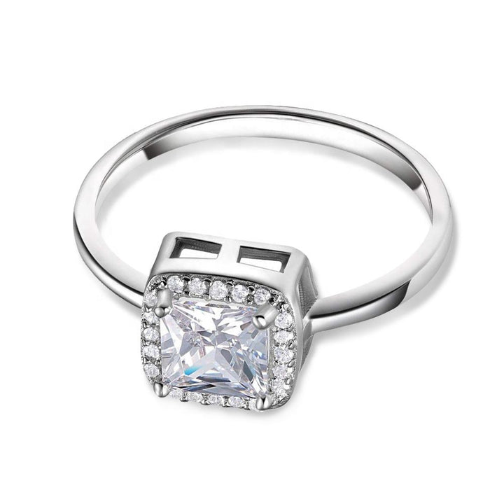 925 Sterling Silver 1CT Moissanite Engagement Ring